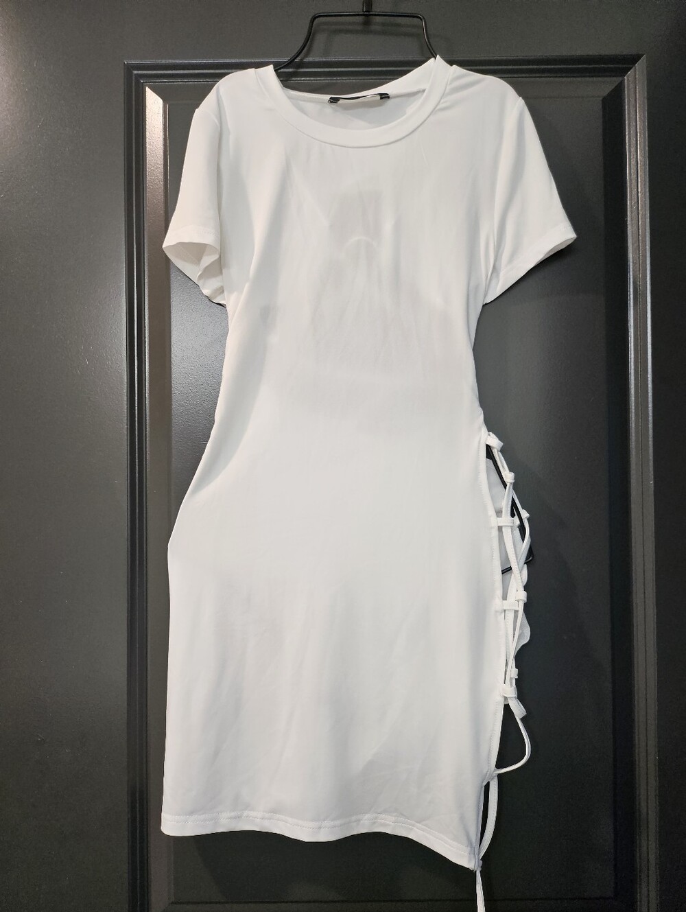 Whiye Tie Up Dress